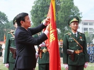 Le président Truong Tân Sang au 50ème anniversaire de fondation de l’académie de la garde-frontière
